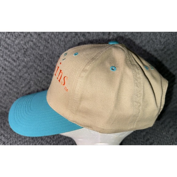Vintage 90s Drew Pearson NFL Miami‎ Dolphins Snapback Hat Tan EUC VHTF - Picture 4 of 7
